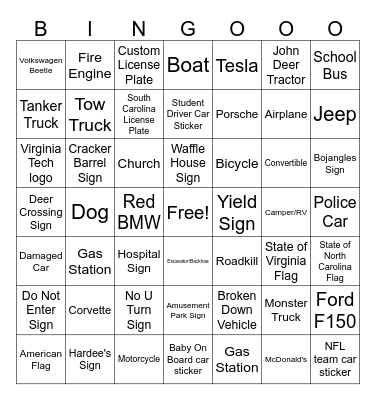 Auto Bingo Card