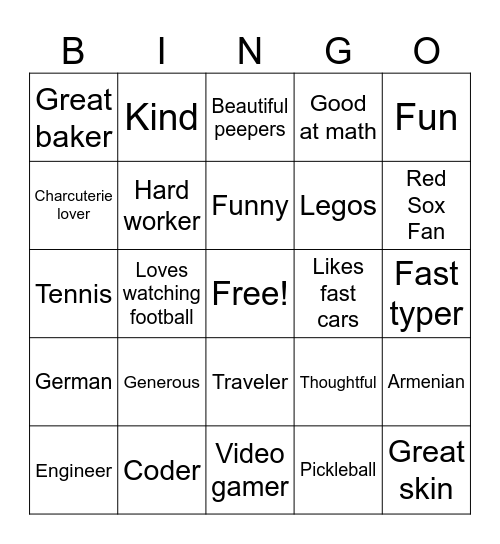 Baba Bingo Card