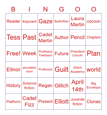 Glitch Bingo Card