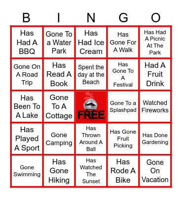 Hype Knights August Bingo Card