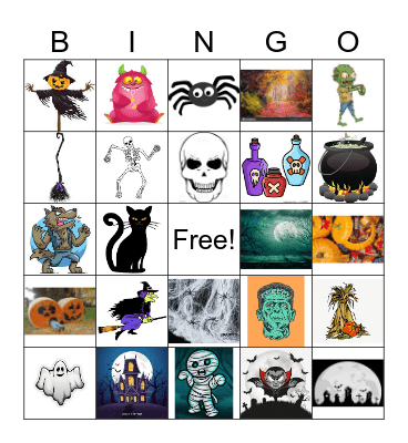 Halloween Bingo Card