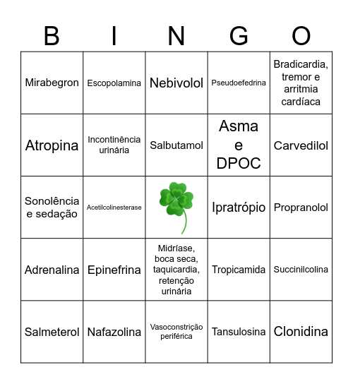 Bingo Autonômico Bingo Card