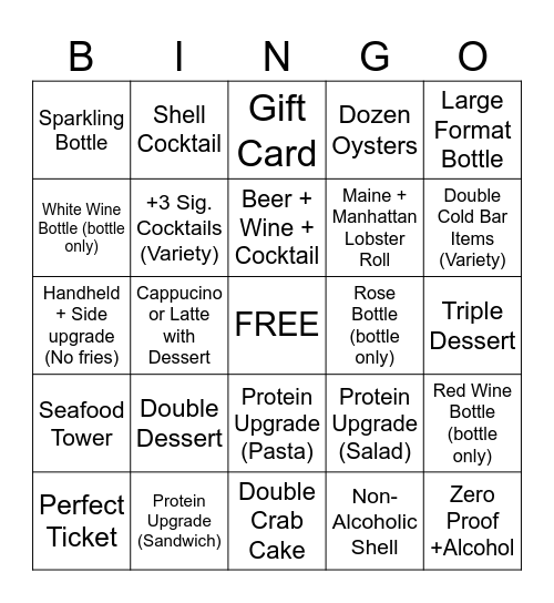 Hampton Bingo Extravaganza! Bingo Card