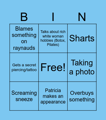 Haley Bingo Card