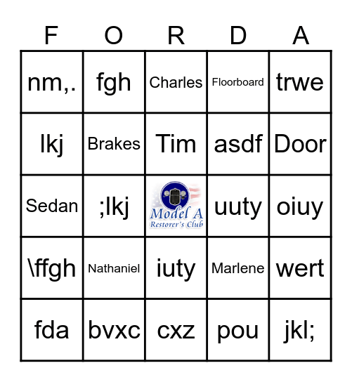 Hamilton A's BINGO Card