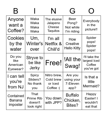 7-Eleven Scavenger Hunt Bingo 2023 Bingo Card