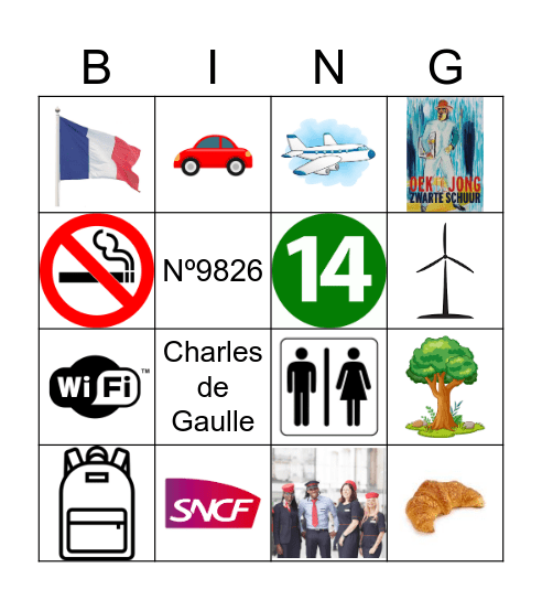 Fijn In De Trein! Bingo Card