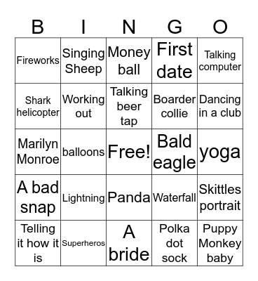 Superbowl Bingo 2016! Bingo Card