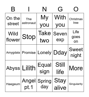 Y00ngispringles 🍀〽️ Bingo Card