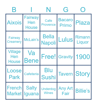 SHADO Bingo Card