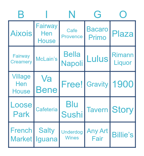SHADO Bingo Card