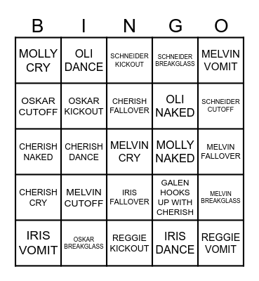 STAFF PARTY BINGO Card