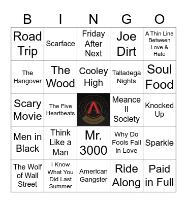 Movie Bingo Card