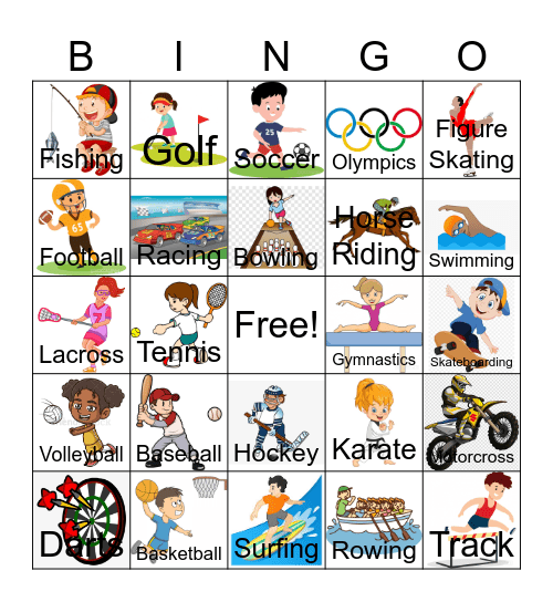 Sports Bingo Card