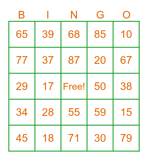 AEROTERRA SENIOR BIRTHDAY CELEBRATION Bingo Card
