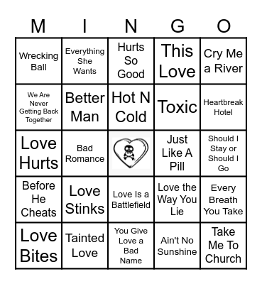 Tonix Relationships Bingo Card
