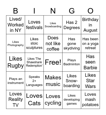 HRDH Empathy Sesh Bingo Card