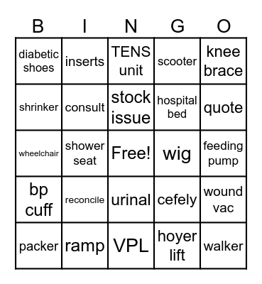 Bedford Manchester PSAS Bingo Card