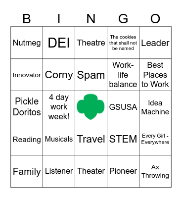 Alison Bingo Card