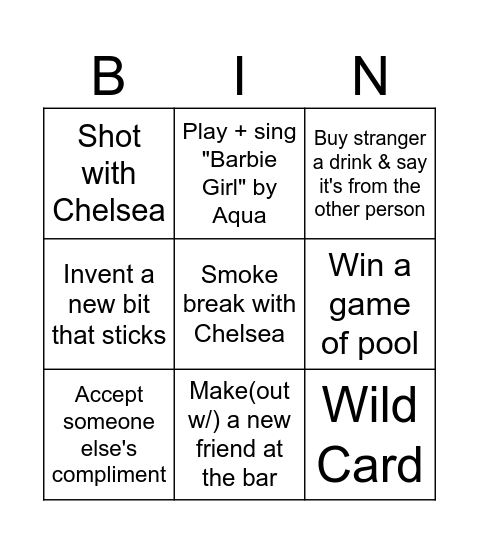 Volcano Bingo Card