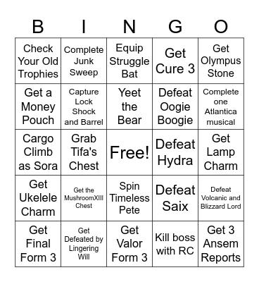 Rando Bingo Card
