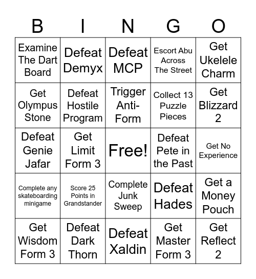 Rando Bingo Card