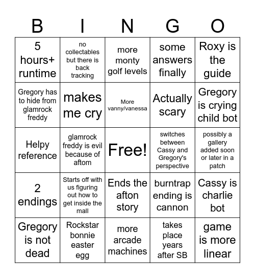 Daily Popgoes on X: Ruin Bingo sheet Template by @GumChewArts