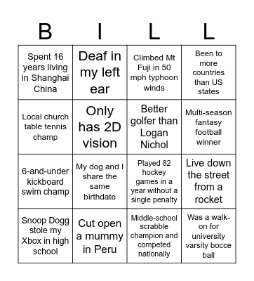 DAB Day 1 Ice Breaker Bingo Card