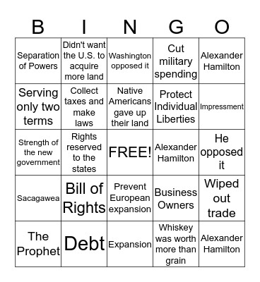Quarter 2 Jengo Bingo Card