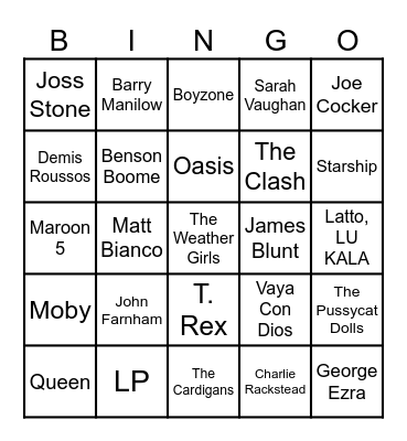 😸Bingo 37😸 Bingo Card