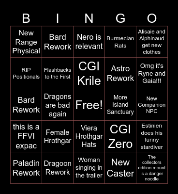 FANFEST 2023 Bingo Card