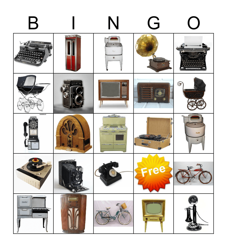 GOOD OLD FASHION BINGO Card