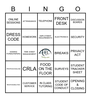 ARC GUIDELINE BINGO Card