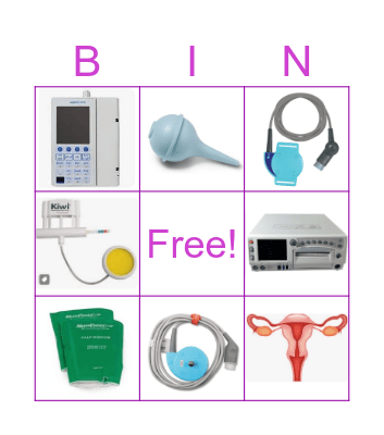 Women's Bingo Card