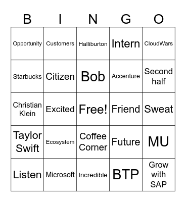 NA All Hands - July 2023 Bingo Card
