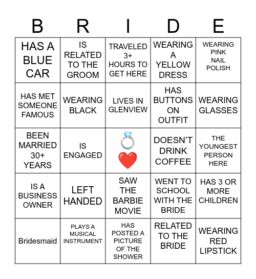 BINGO Card
