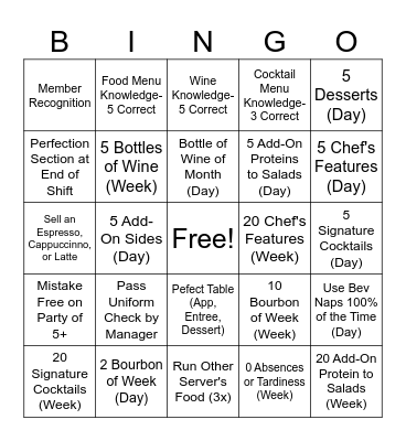 BINGO Card