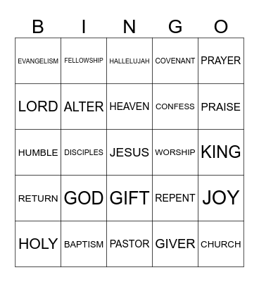 NWC BINGO Card