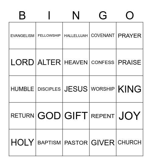 NWC BINGO Card
