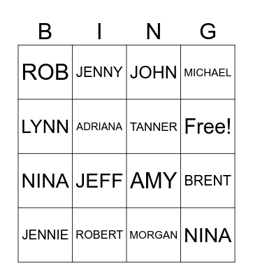 WILD WILD WEST BINGO! Bingo Card