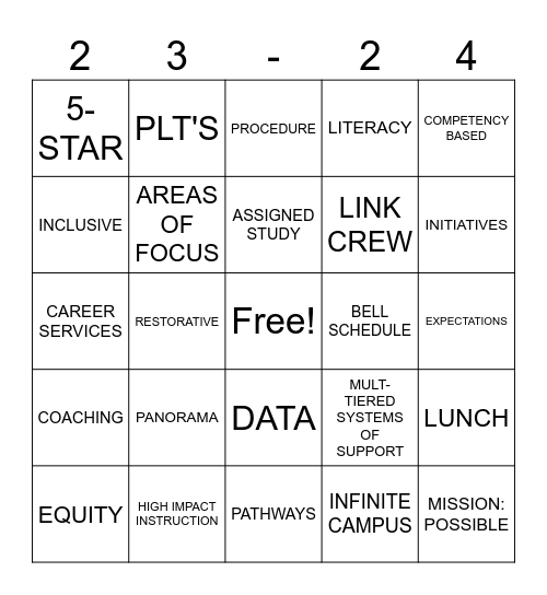 ME | MISSION POSSIBLE Bingo Card