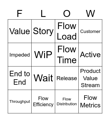 FLOW Bingo Card