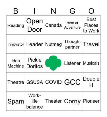 Alison Bingo Card