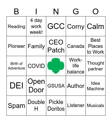Alison Bingo Card