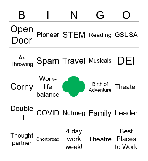 Alison Bingo Card