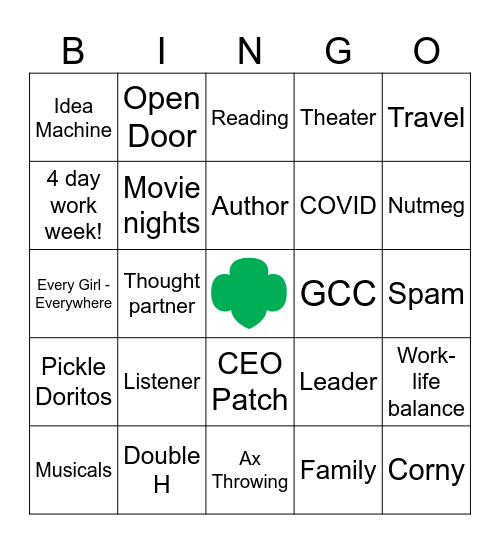 Alison Bingo Card