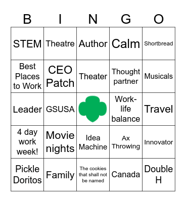 Alison Bingo Card