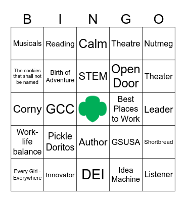 Alison Bingo Card