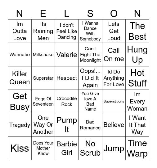 Scarletts Music Bingo @ The Bingo Card