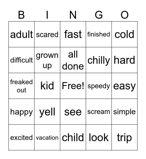 Bola's Bingo Card